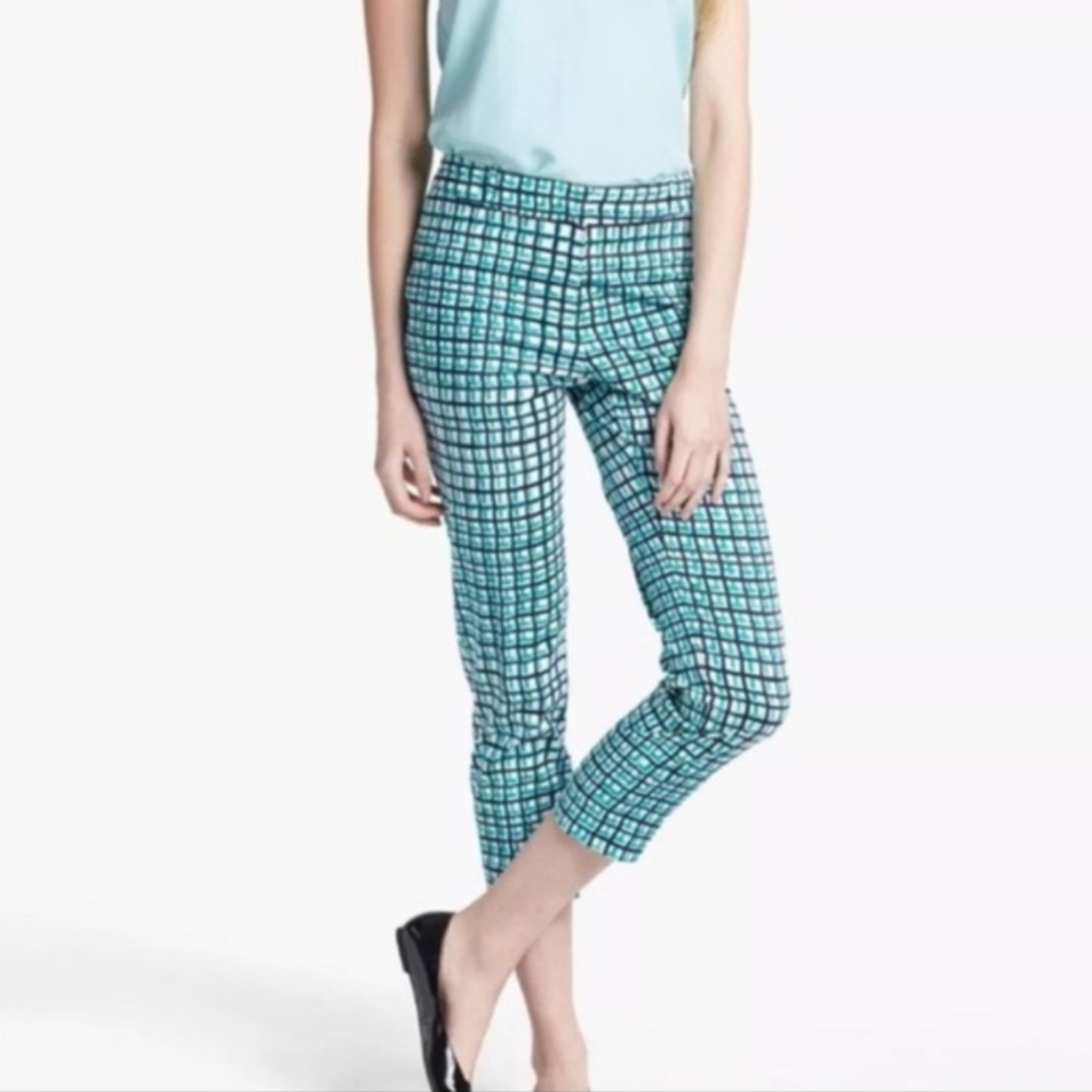 Kate Spade Mindy Pants Plaid Slacks Breezeblock